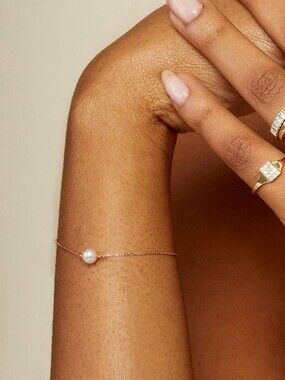 Aurate New York Simple Pearl Bracelet